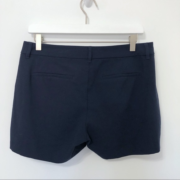 Old Navy Pleated Dressy Navy Blue Shorts 4 Inch - Picture 2 of 6